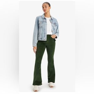 GREEN VELVET LEVI 726 WESTERN FLARE WOMEN'S JEANS